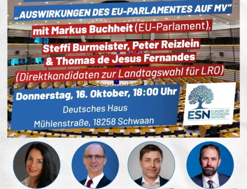 1. Stammtisch in Schwaan am 16.10.2025 ab 18.00 Uhr im Deutschen Haus – öffentliche Veranstaltung!
