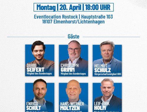 Großer Bürgerdialog in Elmenhorst am 20.04.2026 ab 18.00 Uhr mit Bundestags- und Landtagsabgeordneten